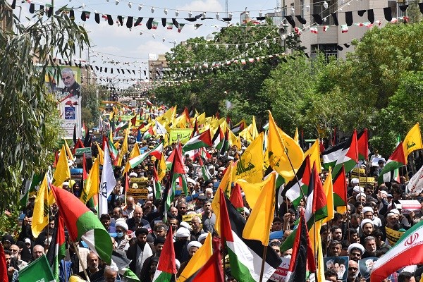 راهپیمایی پرشور روز قدس در قم