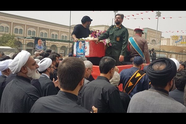 خاک‌سپاری قاضی شهید در حرم حضرت معصومه(س)
