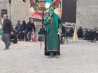 تعزیه‌خوانی در کوچه پس کوچه‌های قم+ تصاویر