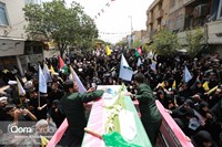 پیکر شهید "حاج رمضان" در حرم حضرت معصومه (س) آرام گرفت