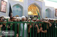 پیکر شهید "حاج رمضان" در حرم حضرت معصومه (س) آرام گرفت