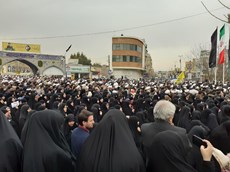 راهپیمایی مردم قم علیه جنایت آمریکا در به شهادت رساندن سردار سلیمانی