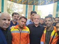 حضور پزشکیان در محله نیروگاه قم+ تصاویر 