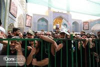 پیکر شهید "حاج رمضان" در حرم حضرت معصومه (س) آرام گرفت