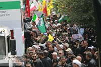 پیکر شهید "حاج رمضان" در حرم حضرت معصومه (س) آرام گرفت