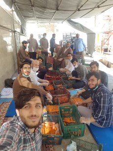 حضور طلبه‌های جهادگر در بیمارستان فرقانی به روایت تصویر