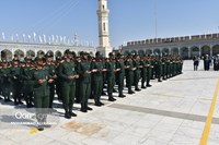 برگزاری مراسم عهد سربازی در مسجد جمکران