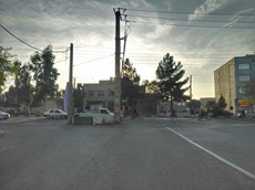 سبز شدن تیر برق ها وسط خیابان های قم+تصاویر