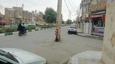 سبز شدن تیر برق ها وسط خیابان های قم+تصاویر